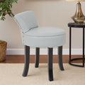 Orsina Kendari Grey Leather Accent Chair | Rounded Teak Wood Seat