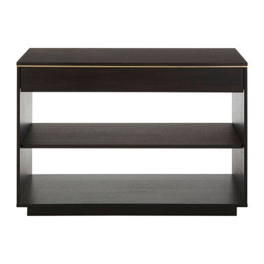 Orsina Diamond Oak Veneer Console Table – Brown Wood Hallway Storage