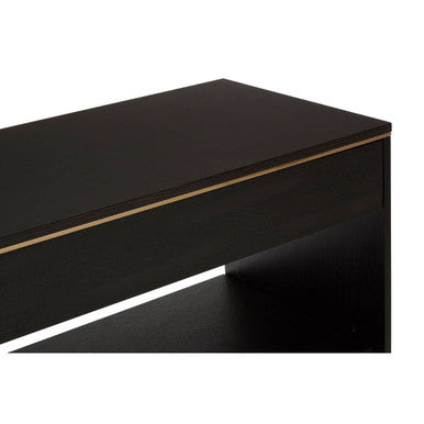 Orsina Diamond Oak Veneer Console Table – Brown Wood Hallway Storage