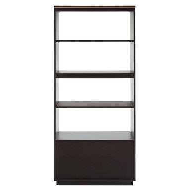 Orsina Diamond Oak Veneer Shelf Unit – 4-Shelf Modern Wood Bookcase