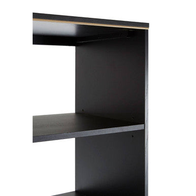 Orsina Diamond Oak Veneer Shelf Unit – 4-Shelf Modern Wood Bookcase