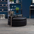 Orsina Piermount Nesting Coffee Table and Stool Set | Black & Silver