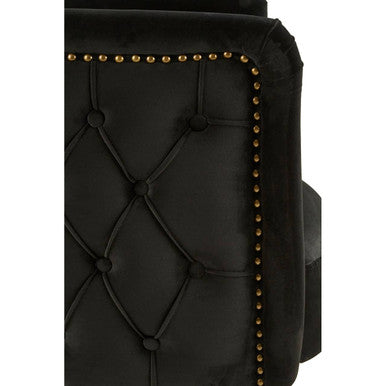 Orsina Manhattan Black Tub Chair – Modern Fabric Accent Armchair