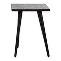 Orsina Boho Bone Inlay Side Table – Black and White Geometric Accent