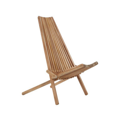 Orsina Manado Wooden Lounge Chair – Mid-Century Modern Timber Accent Chair