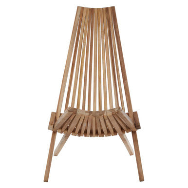 Orsina Manado Wooden Lounge Chair – Mid-Century Modern Timber Accent Chair