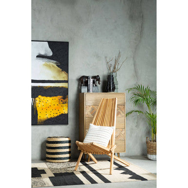 Orsina Manado Wooden Lounge Chair – Mid-Century Modern Timber Accent Chair