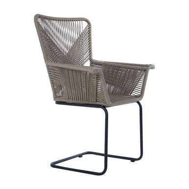 Orsina Manado Rattan Effect Accent Chair – Grey Modern Lounge Seat