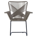 Orsina Manado Rattan Effect Accent Chair – Grey Modern Lounge Seat