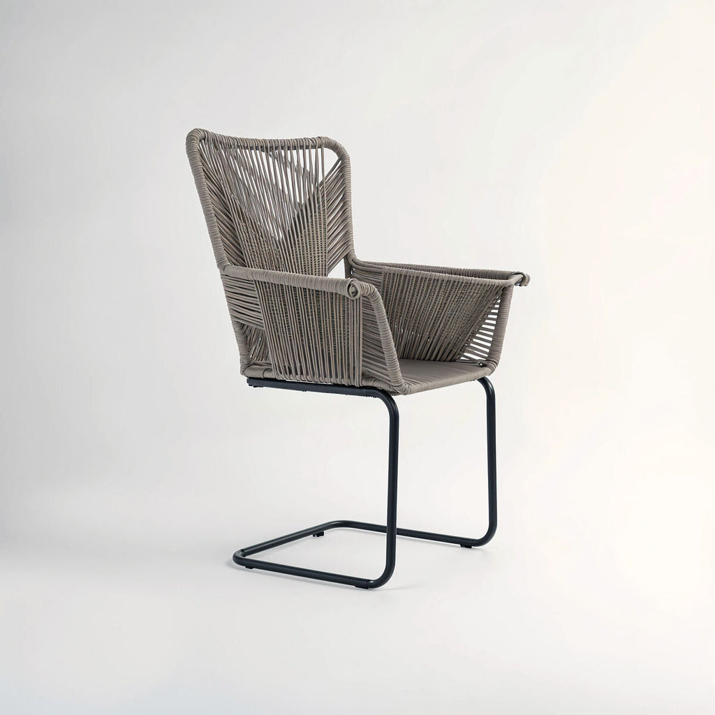 Orsina Manado Rattan Effect Accent Chair – Grey Modern Lounge Seat