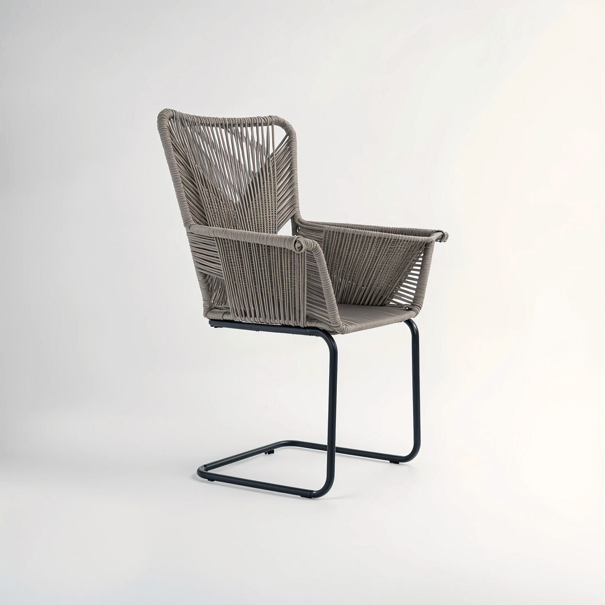 Orsina Manado Rattan Effect Accent Chair – Grey Modern Lounge Seat