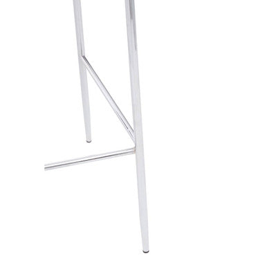 Orsina Tamzin Blue Velvet Bar Stool – Chrome Finish Counter Chair