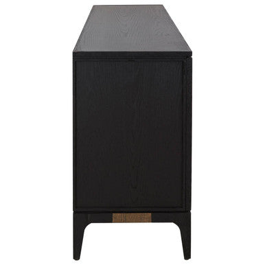 Orsina Salvar Oak Wood Sideboard – Two-Tone 4-Door Dining Buffet