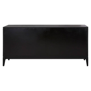 Orsina Salvar Oak Wood Sideboard – Two-Tone 4-Door Dining Buffet