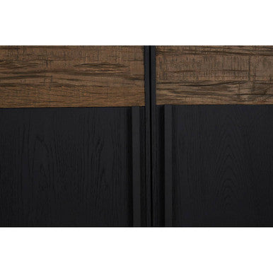 Orsina Salvar Oak Wood Sideboard – Two-Tone 4-Door Dining Buffet