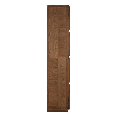 Orsina Salvar Natural Oak Wood Tall Cabinet – Boho Storage Tower