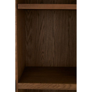 Orsina Salvar Natural Oak Wood Tall Cabinet – Boho Storage Tower