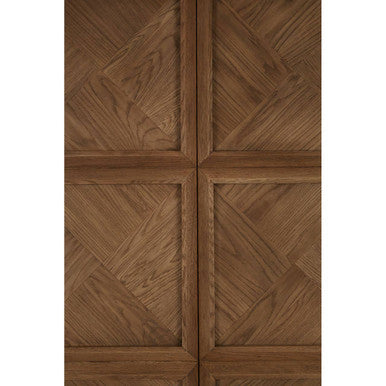 Orsina Salvar Natural Oak Wood Tall Cabinet – Boho Storage Tower