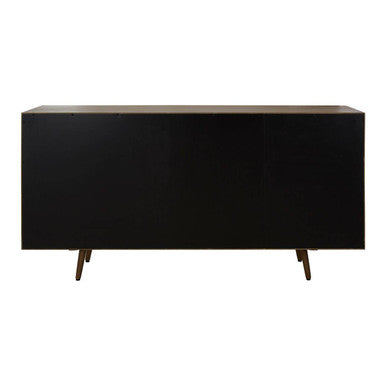 Orsina Salvar Oak and Elm Wood Sideboard – 3-Door Rustic Buffet