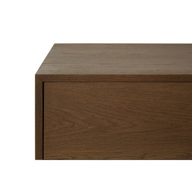 Orsina Salvar Oak and Elm Wood Sideboard – 3-Door Rustic Buffet