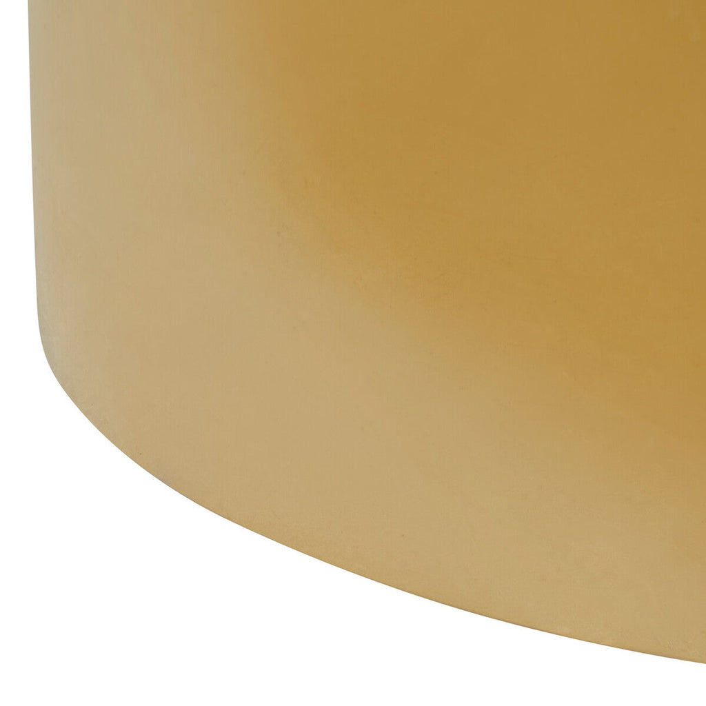 Orsina Carlox Round White Marble Coffee Table with Gold Steel Frame