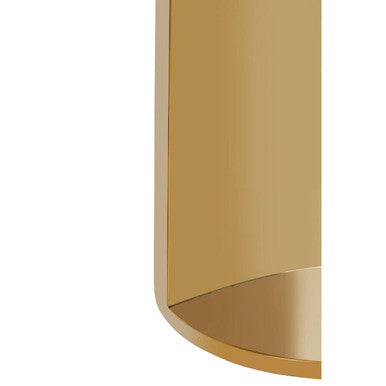 Orsina Carlox Round Side Table – White Marble Effect & Gold Base