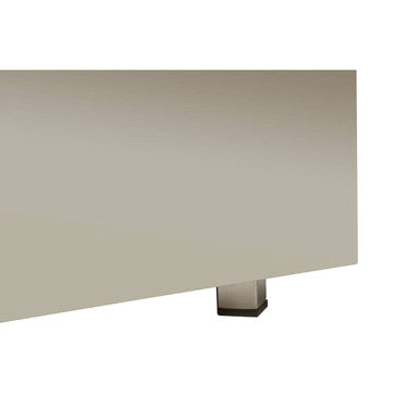 Orsina Carlox Square Black Tempered Glass Coffee Table – Chrome Frame