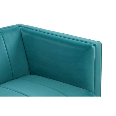 Orsina Otylia Green Velvet Armchair | Modern Lounge Chair with Gold Base