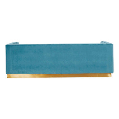 Orsina Opal 3-Seater Light Blue Velvet Sofa – Modern Tufted Lounge