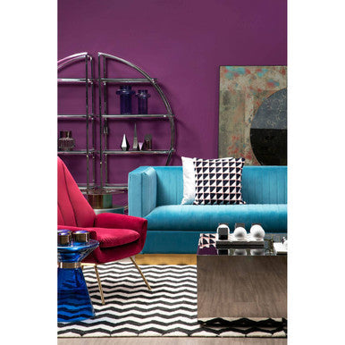 Orsina Opal 3-Seater Light Blue Velvet Sofa – Modern Tufted Lounge