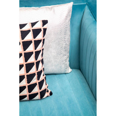 Orsina Opal 3-Seater Light Blue Velvet Sofa – Modern Tufted Lounge
