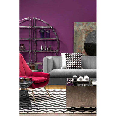 Orsina Opal 3 Seater Grey Velvet Sofa – Tufted Modern Living Room Couch