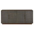 Orsina Kempton Walnut Sideboard – Shagreen & Brass Modern Buffet