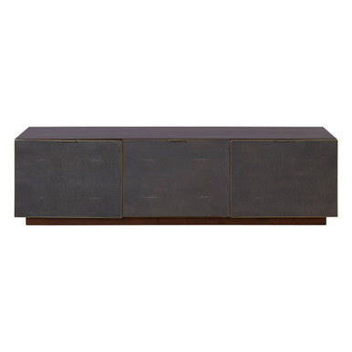 Orsina Kempton Media Unit – Walnut & Shagreen Modern TV Stand