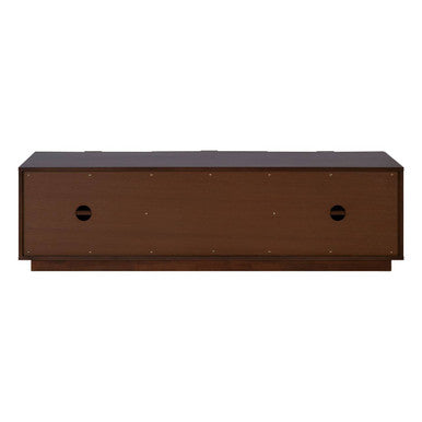 Orsina Kempton Media Unit – Walnut & Shagreen Modern TV Stand