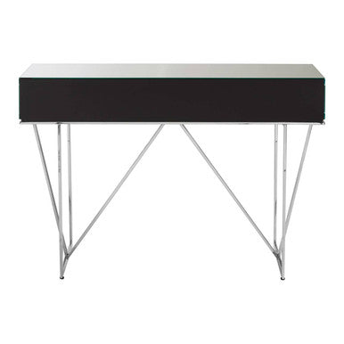 Orsina Rovo Mirrored Console Table | Silver 2-Drawer Storage Desk