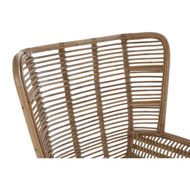Orsina Manado Natural Grey Rattan Lounge Chair and Footstool Set
