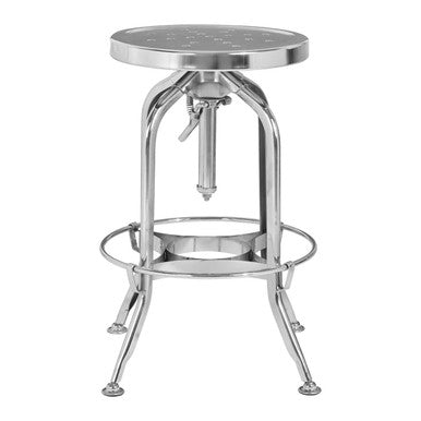 Orsina Gator Adjustable Bar Stool – Modern Chrome Steel Kitchen Seating
