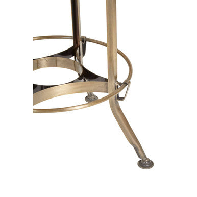 Orsina Gator Adjustable Bar Stool – Brass Finish Steel Counter Seat