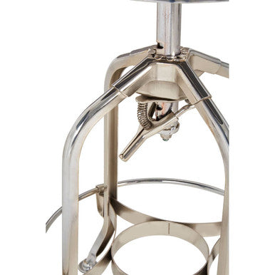 Orsina Gator Adjustable Bar Stool – Black Ash Wood & Chrome Finish