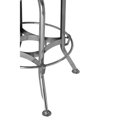 Orsina Gator Adjustable Bar Stool – Black Ash Wood & Chrome Finish