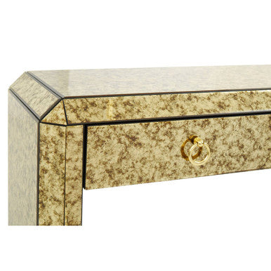 Orsina Komo Gold Mirrored Console Table – 2 Drawer Entryway Table