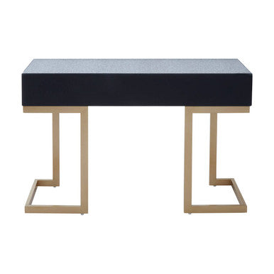 Orsina Kesena Mirrored Console Table | Brass Finish 2-Drawer Entryway