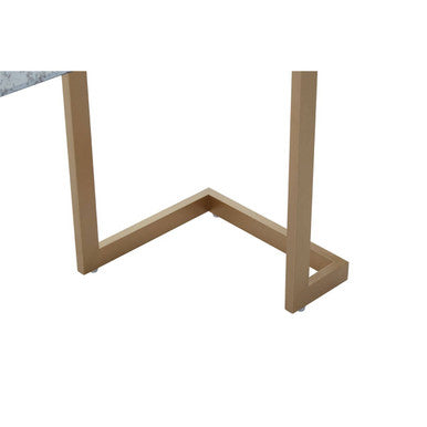 Orsina Kesena Mirrored Console Table | Brass Finish 2-Drawer Entryway