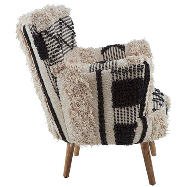 Orsina Cefena Berber Style Armchair – Textured Boho Accent Chair