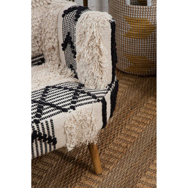 Orsina Cefena Berber Style Armchair – Textured Boho Accent Chair