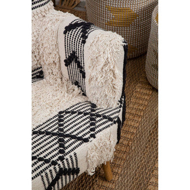 Orsina Cefena Berber Style Armchair – Textured Boho Accent Chair
