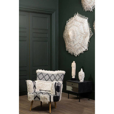 Orsina Cefena Berber Style Armchair – Textured Boho Accent Chair