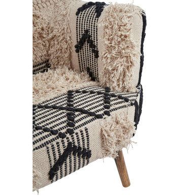 Orsina Cefena Berber Style Armchair – Textured Boho Accent Chair