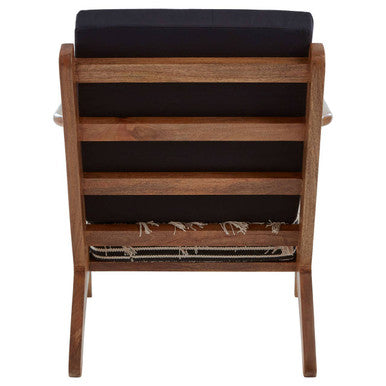 Orsina Cefena Textured Lounge Chair – Woven Boho Accent Armchair